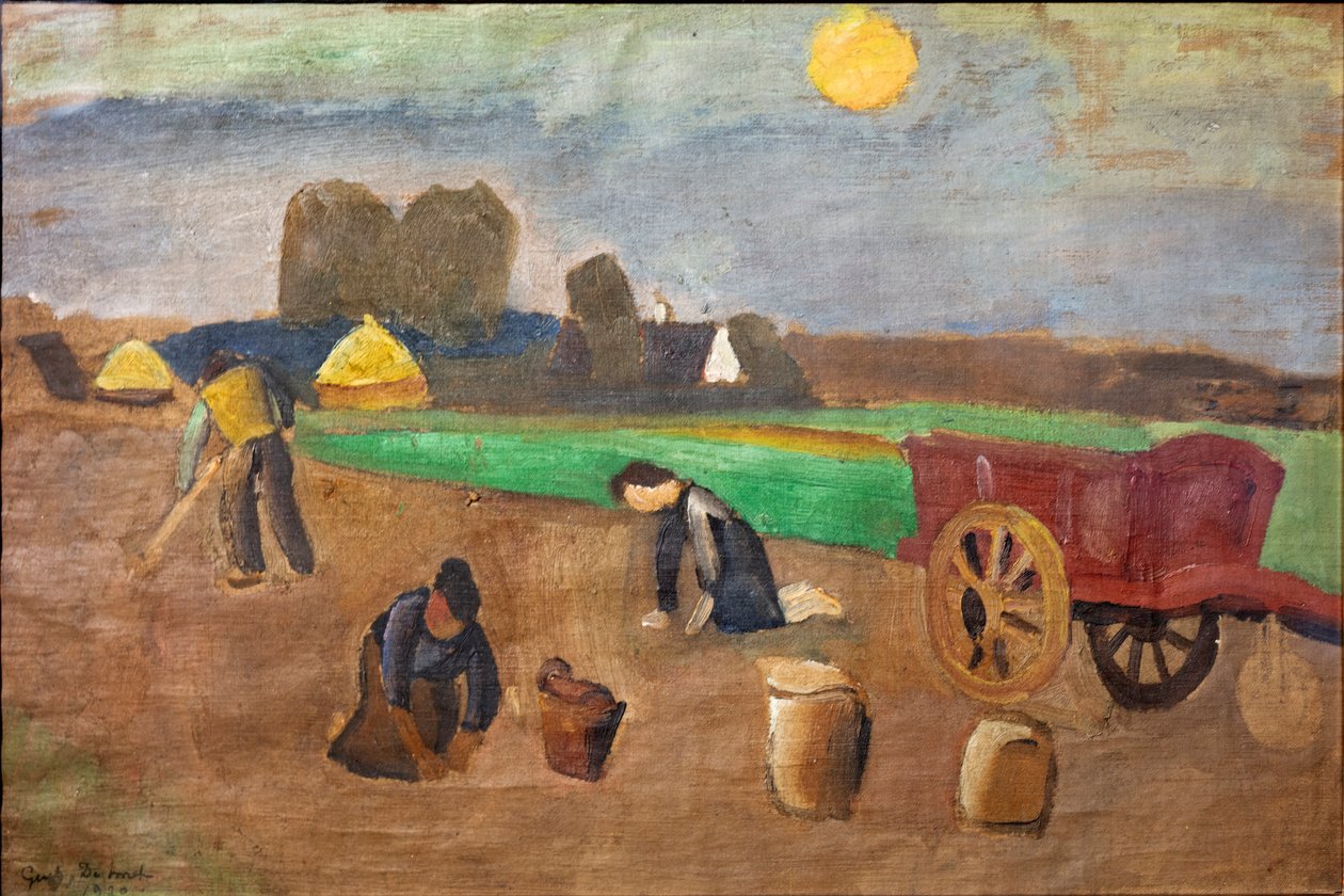 Burgonya betakarítás alkotó: Gustave de Smet