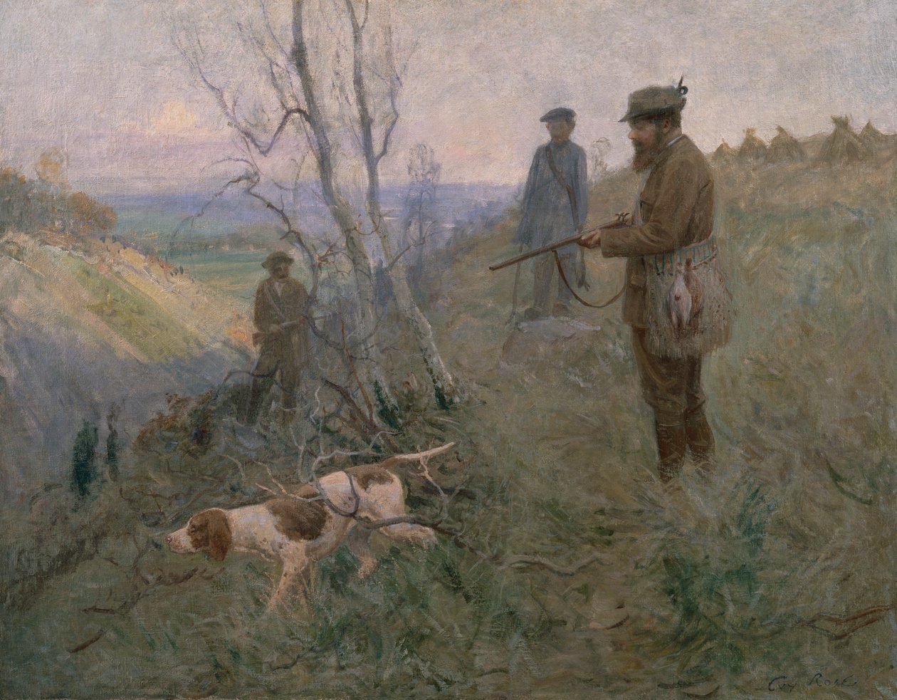 A vadászat (olaj, vászon) alkotó: Guy Rose