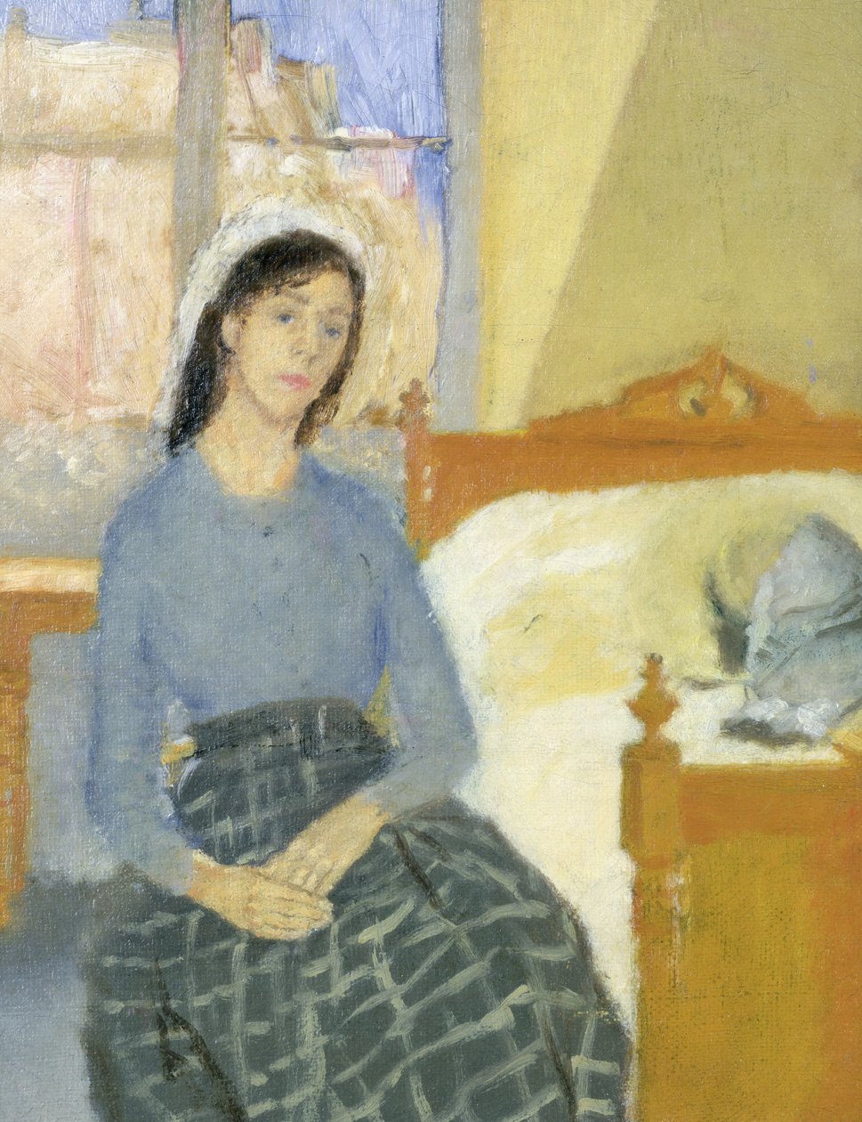 A művész a párizsi szobájában alkotó: Gwen John