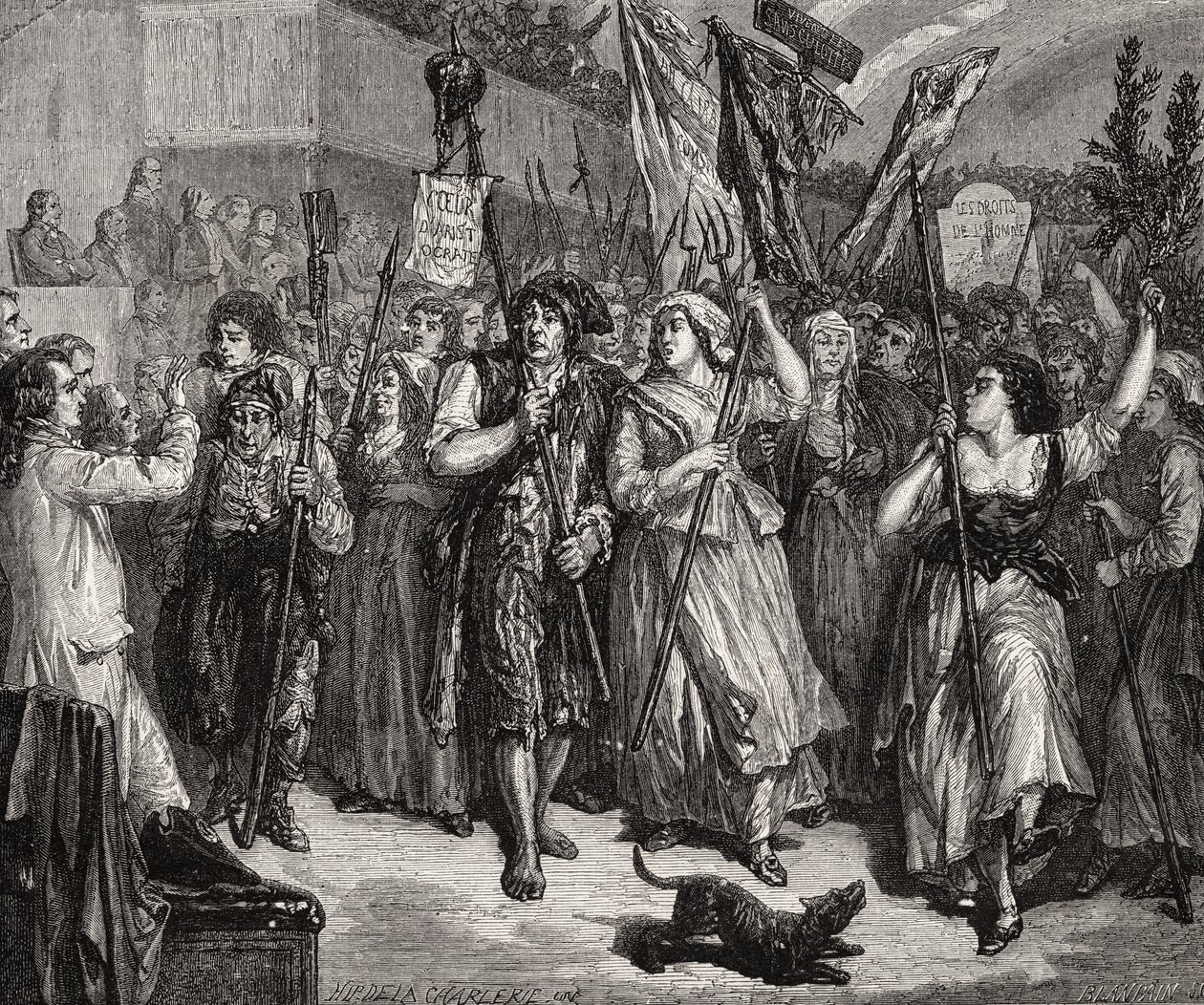 Invázió a parlamentbe, 1792. június 20 alkotó: H. de la Charlerie