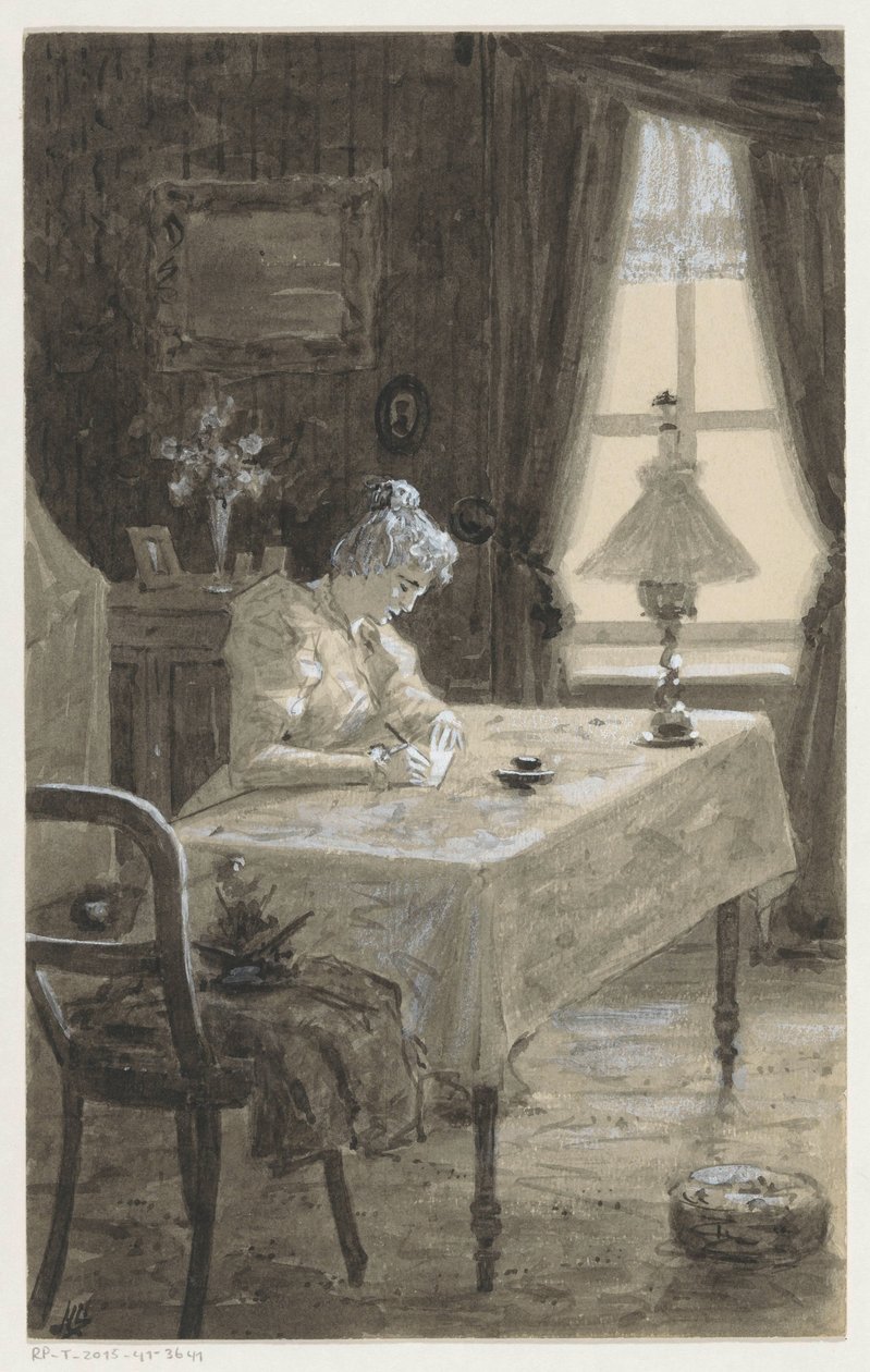Mimi levelet ír alkotó: H.C. Louwerse (signed by artist)