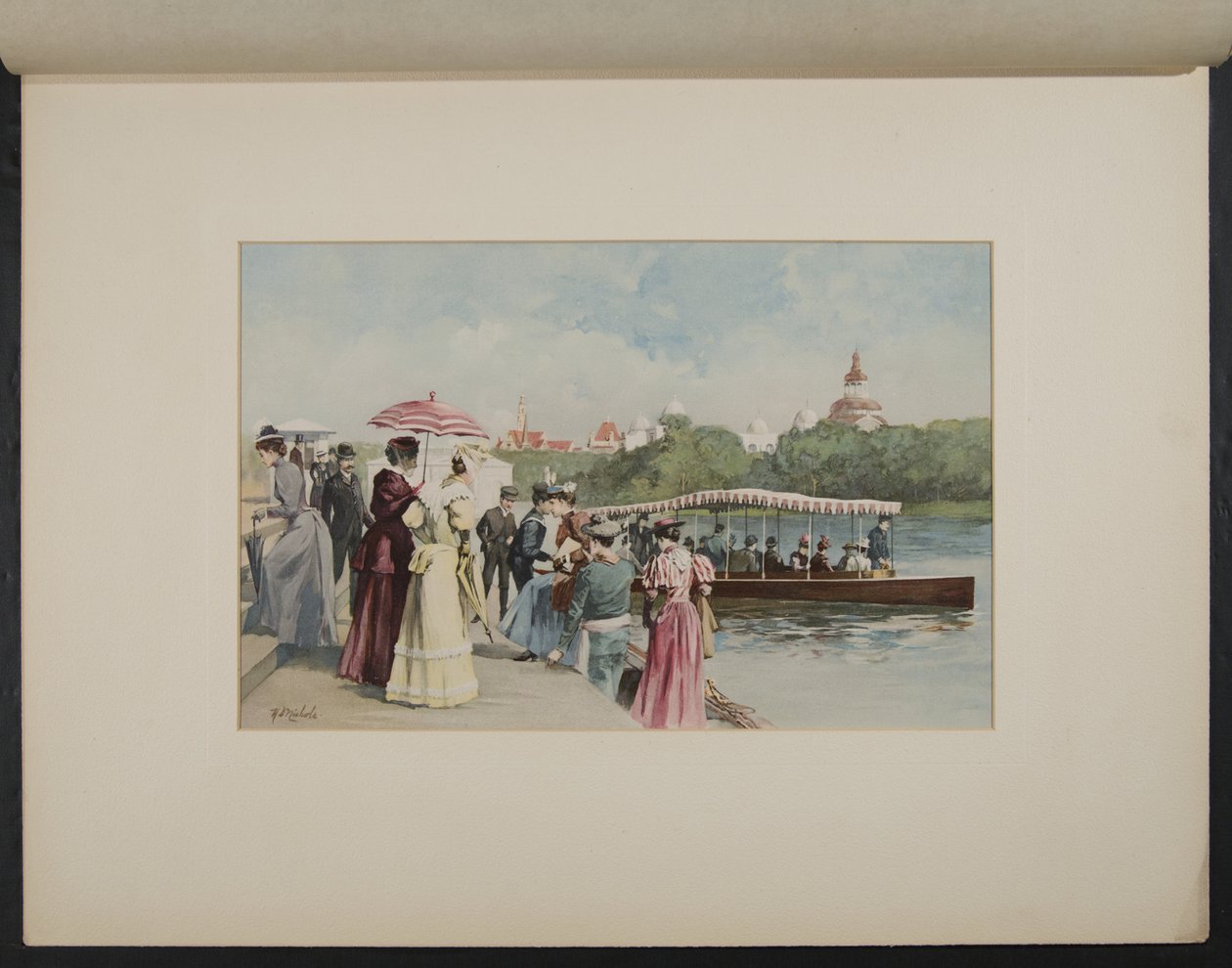 Gondola leszálló, Északi-lagúna alkotó: H.D. Nichols
