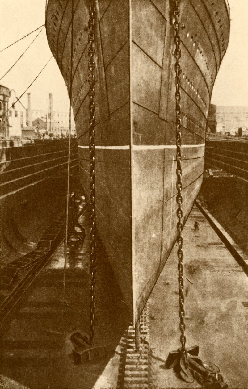 A Mauretania a szárazdokkban, 1930. alkotó: H. Aslin