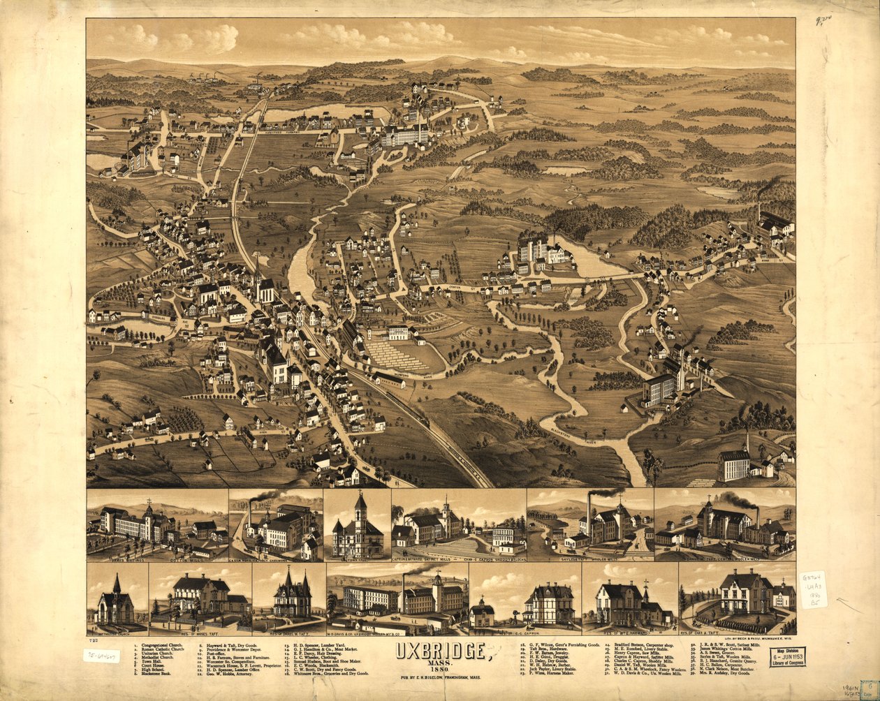 Uxbridge, Mass. 1880. alkotó: H. Beck and Pauli Bigelow