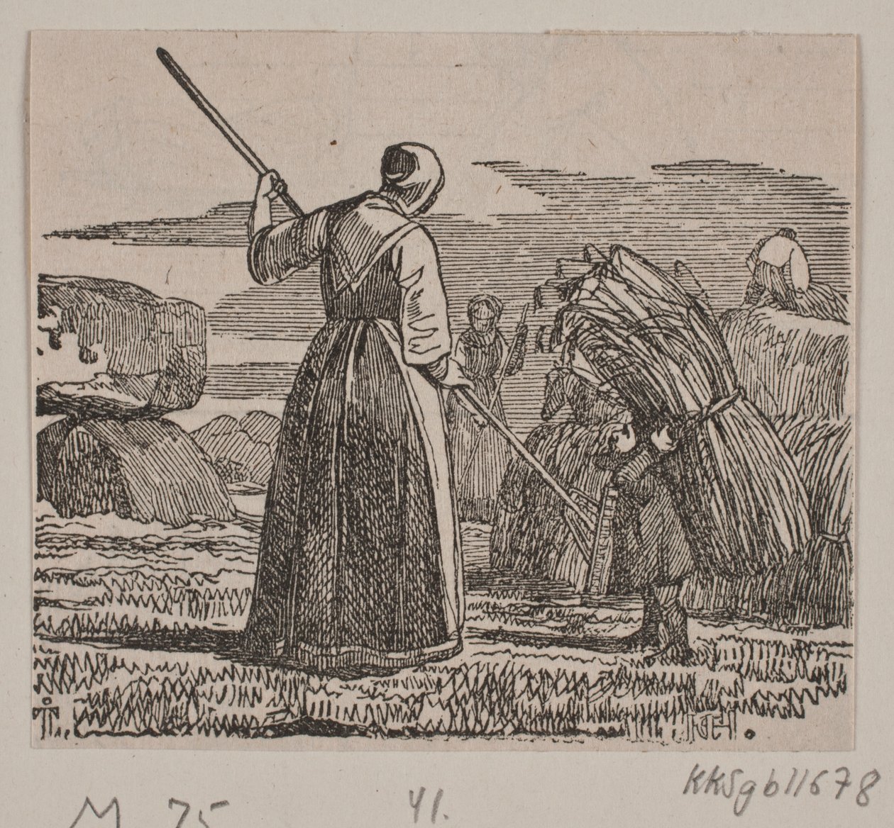 Illusztráció: "A szülésznő és a troll" alkotó: H. C. Henneberg