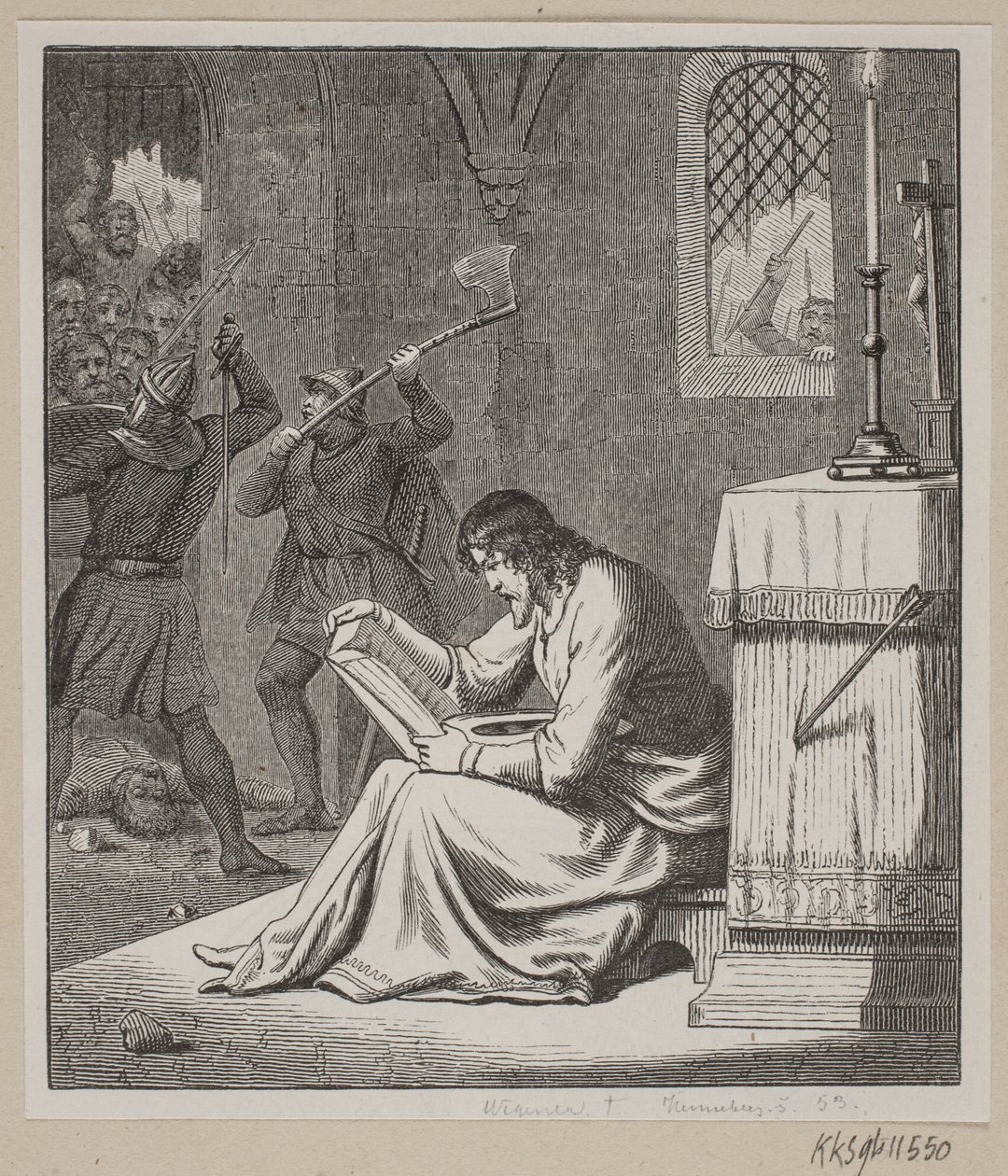 Illusztráció Fabricius Dánia történelméhez. alkotó: H. C. Henneberg