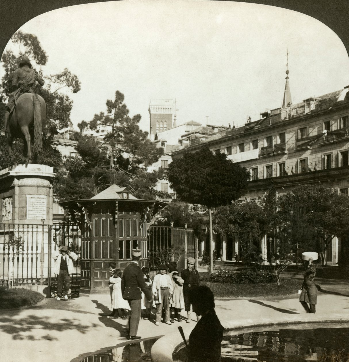 Plaza Mayor, Madrid, Spanyolország. alkotó: H. C. White