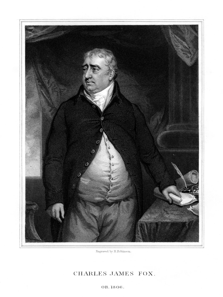 Charles James Fox brit politikus, 1833. alkotó: H. Robinson