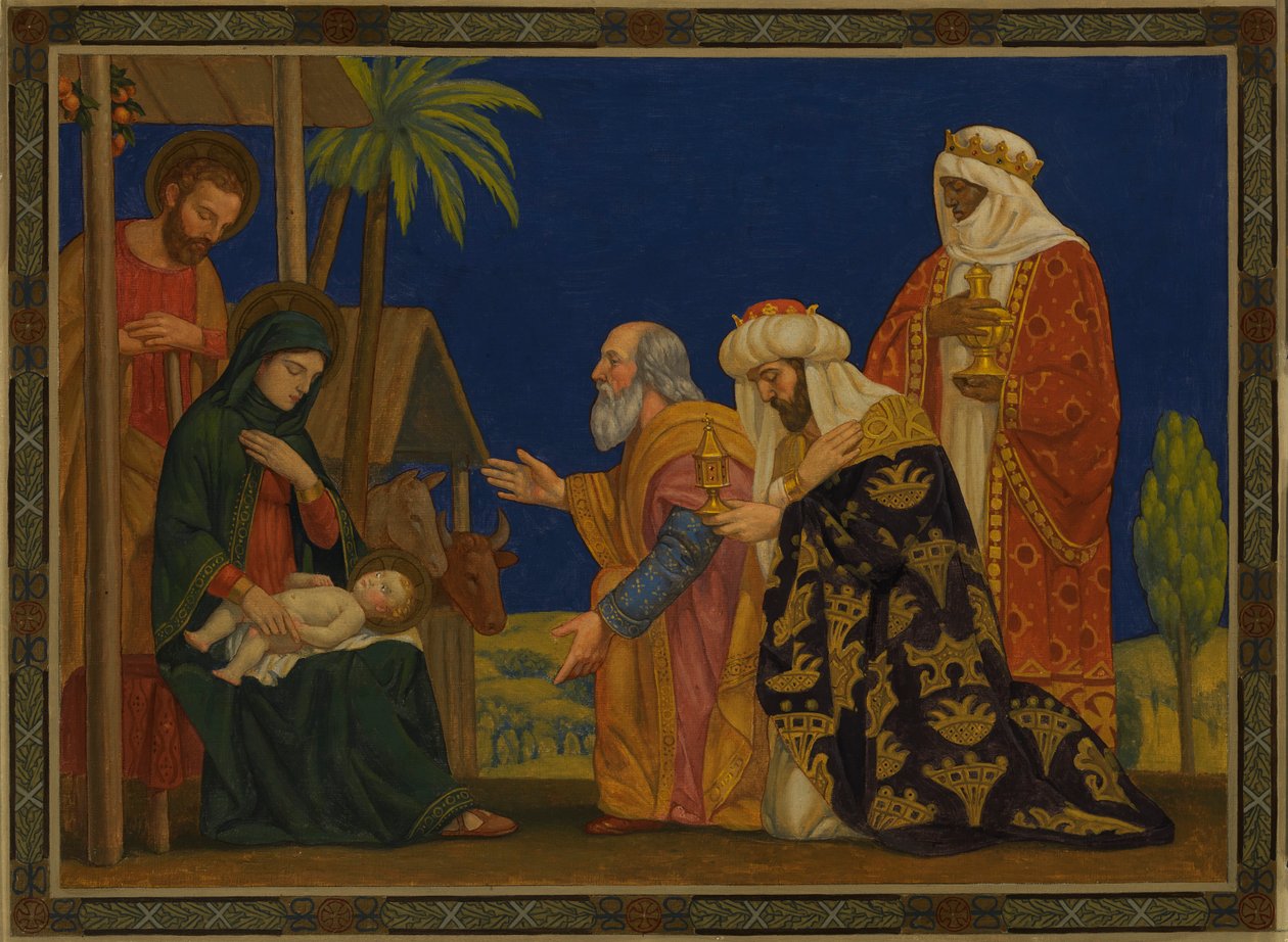 A mágusok, kb. 1915. alkotó: H. Siddons Mowbray