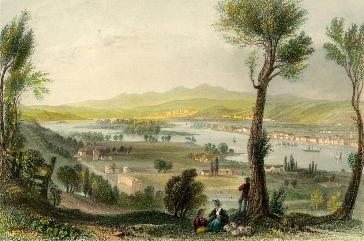 „Kilátás az Ida-hegyről Troy közelében”, 1839. alkotó: H Wallis