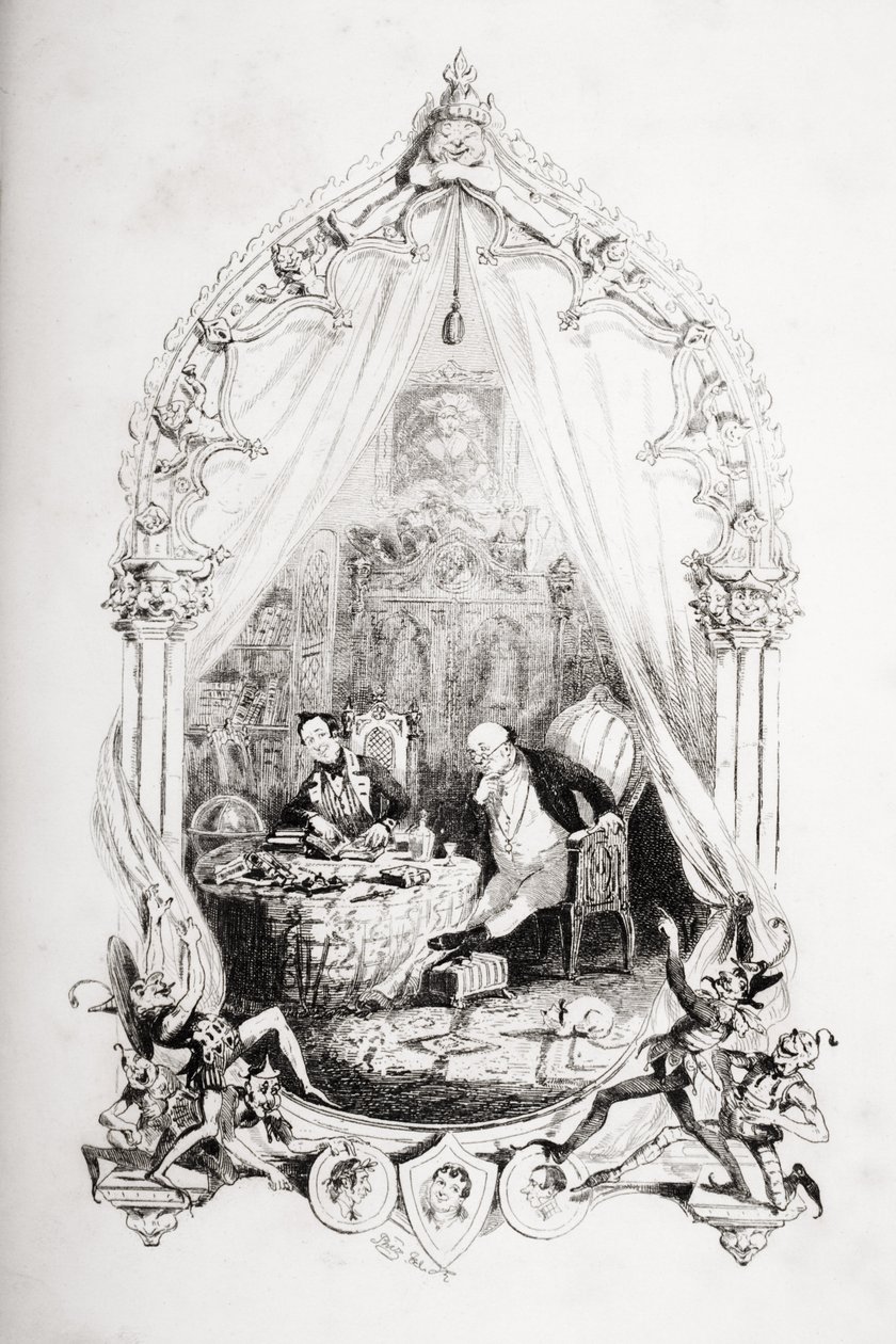 Illusztráció Charles Dickens (1812-70) 1837-ben megjelent „The Pickwick-papírjaiból” alkotó: Hablot Knight Browne