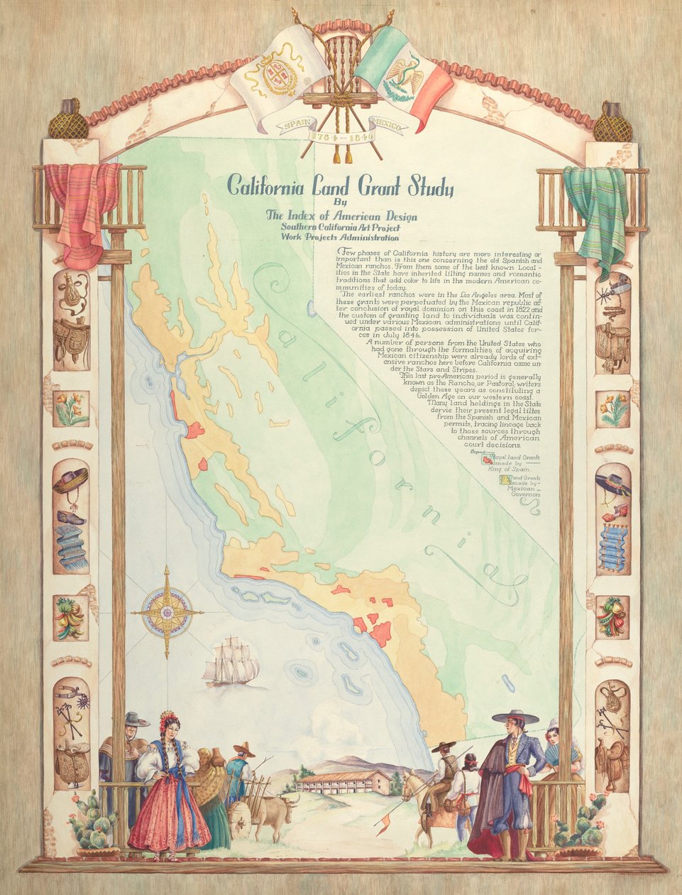 Térkép: California Land Grant Study alkotó: Hal Blakeley
