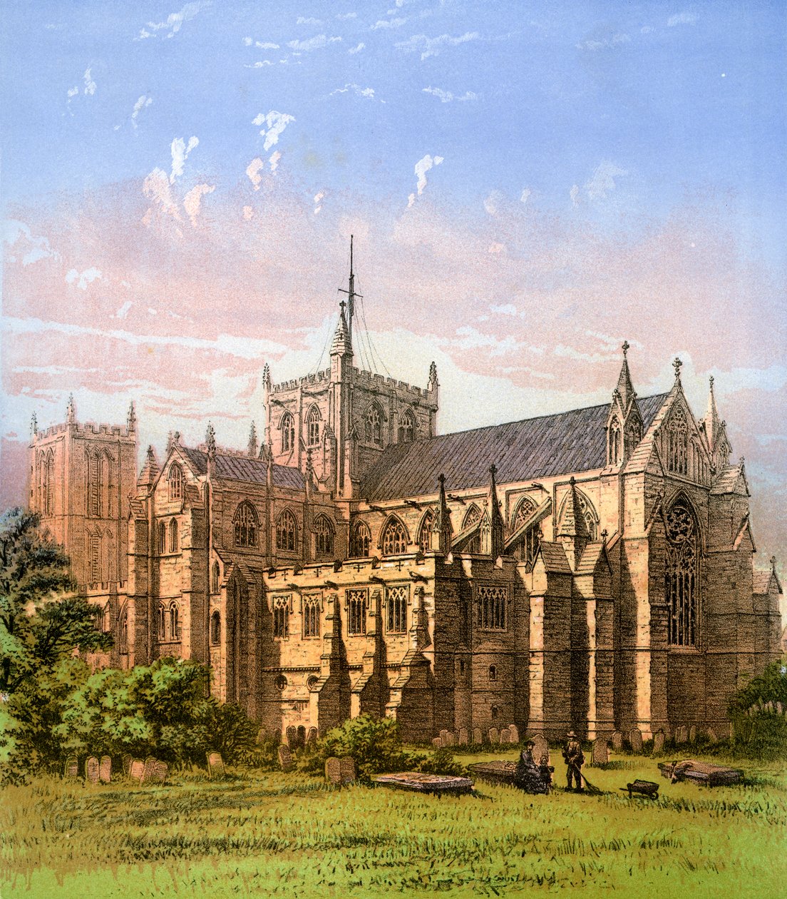 Ripon katedrális, Yorkshire, 1870 alkotó: Hanhart