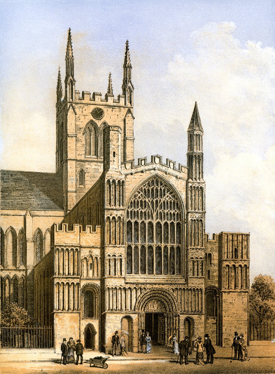Rochesteri katedrális, Kent, 1870. alkotó: Hanhart