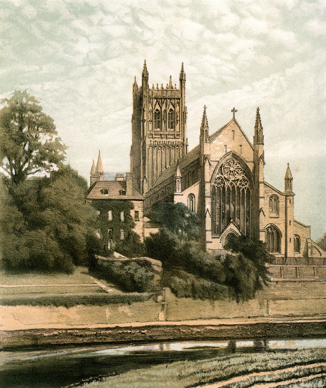 Worcesteri katedrális, Worcestershire, 1870 alkotó: Hanhart