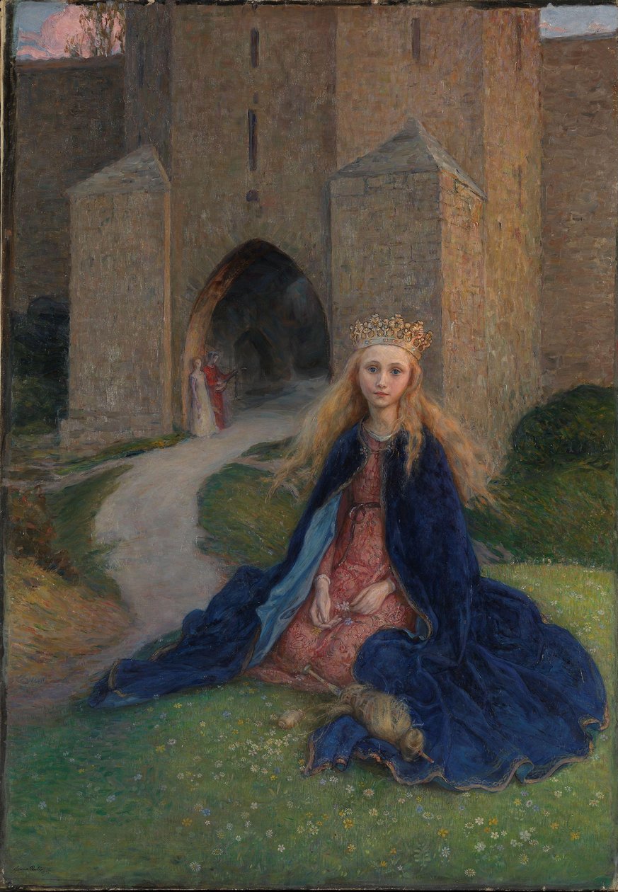 Hercegnő orsóval, 1896 alkotó: Hanna Pauli