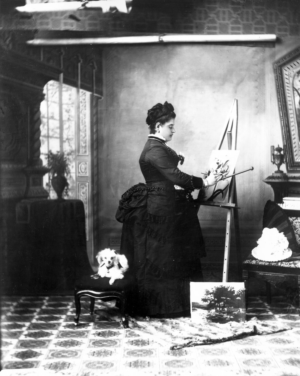 Mrs. Carlo Bossi, 1890-es évek (bw fotó) alkotó: Hannah Maynard
