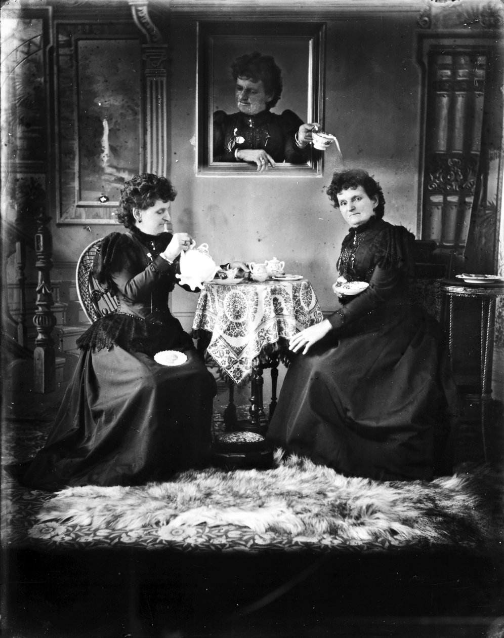 Önarckép, 1893 körül (bw fotó) alkotó: Hannah Maynard