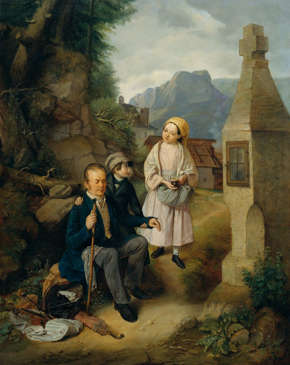 A vak hegedűs alkotó: Hanns Gasser