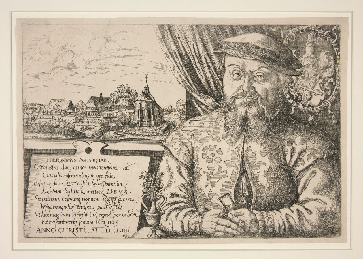 Hieronymous Schurstab portréja (1512-1554 után) alkotó: Hanns Lautensack