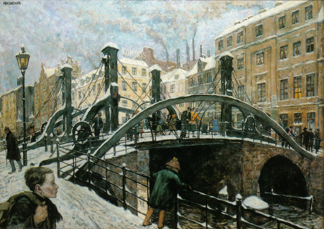 Jungfernbrucke alkotó: Hans Baluschek