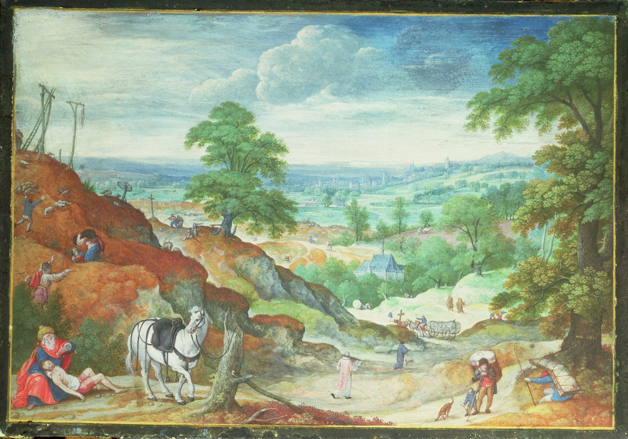 Az irgalmas szamaritánus alkotó: Hans Bol