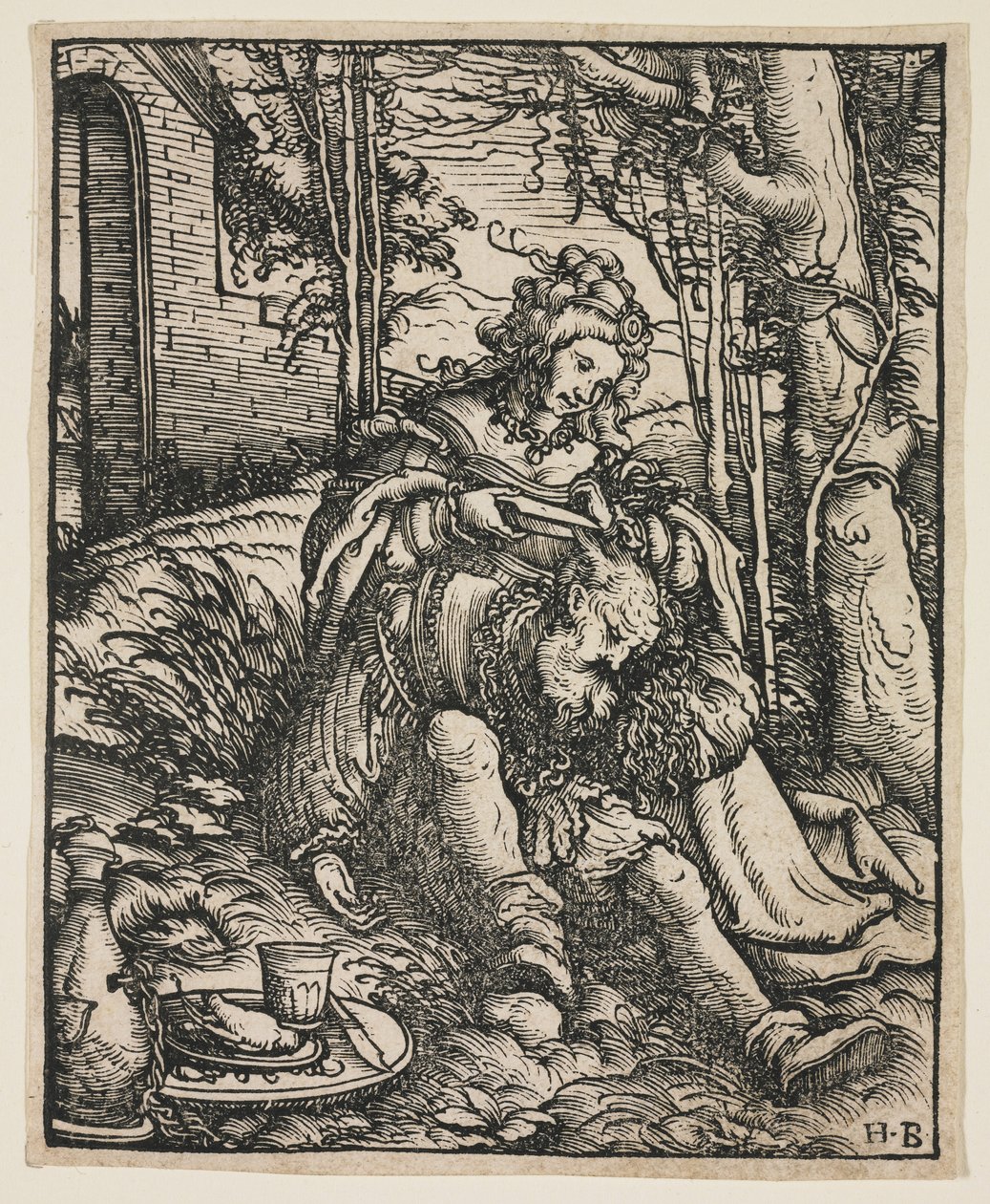 Sámson és Delila, c. 1519 alkotó: Hans Burgkmair