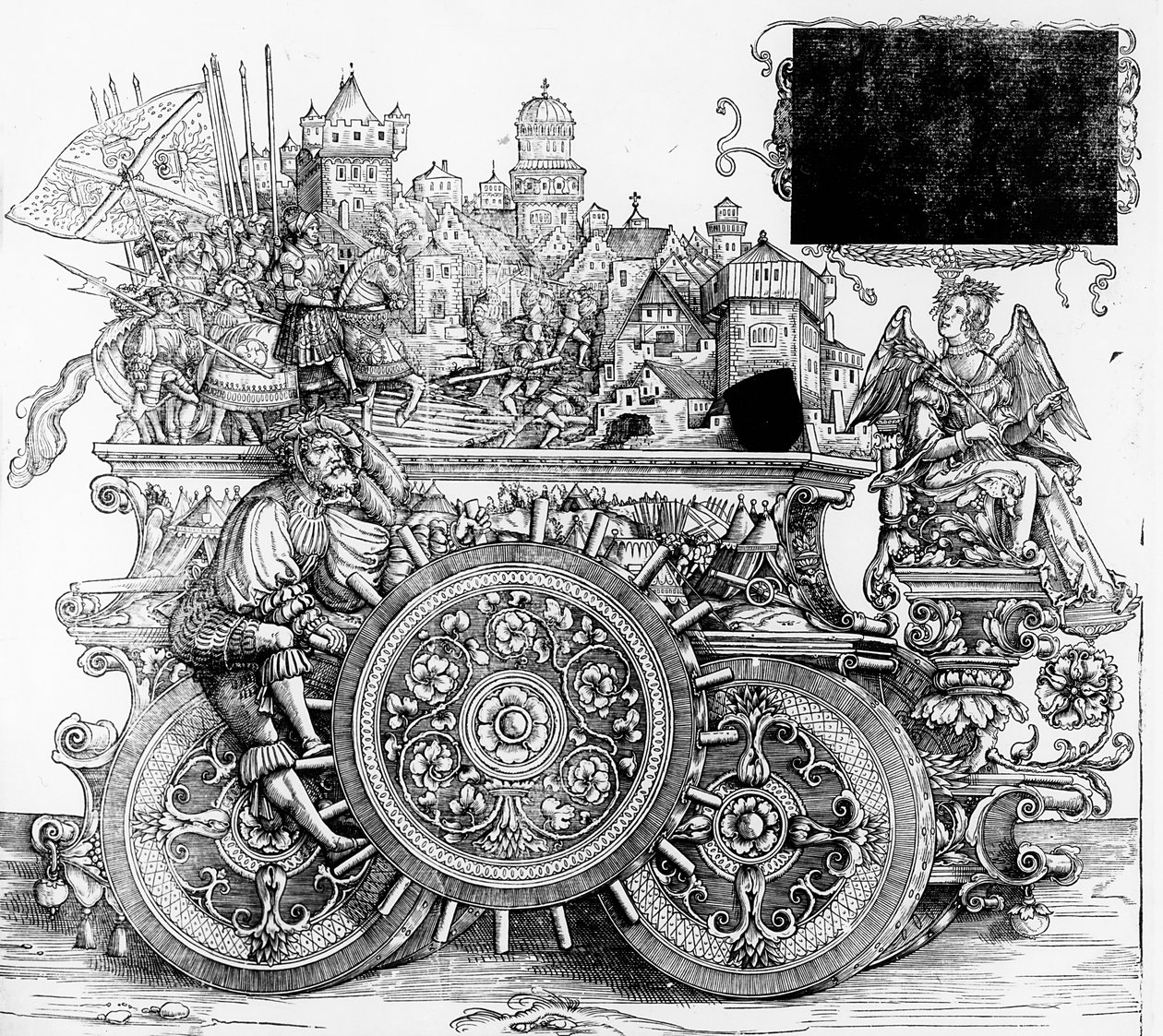 Jelenet Maximilian diadalmenetéből, 1516-18 alkotó: Hans Burgkmair