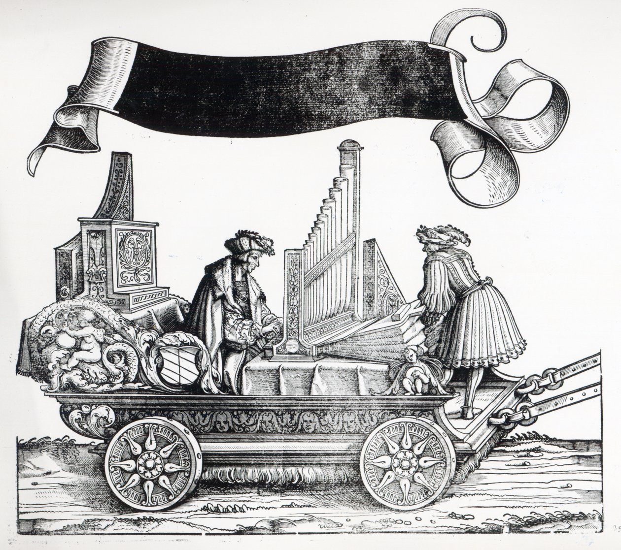 Jelenet Maximilian diadalmenetéből, 1516-18 alkotó: Hans Burgkmair