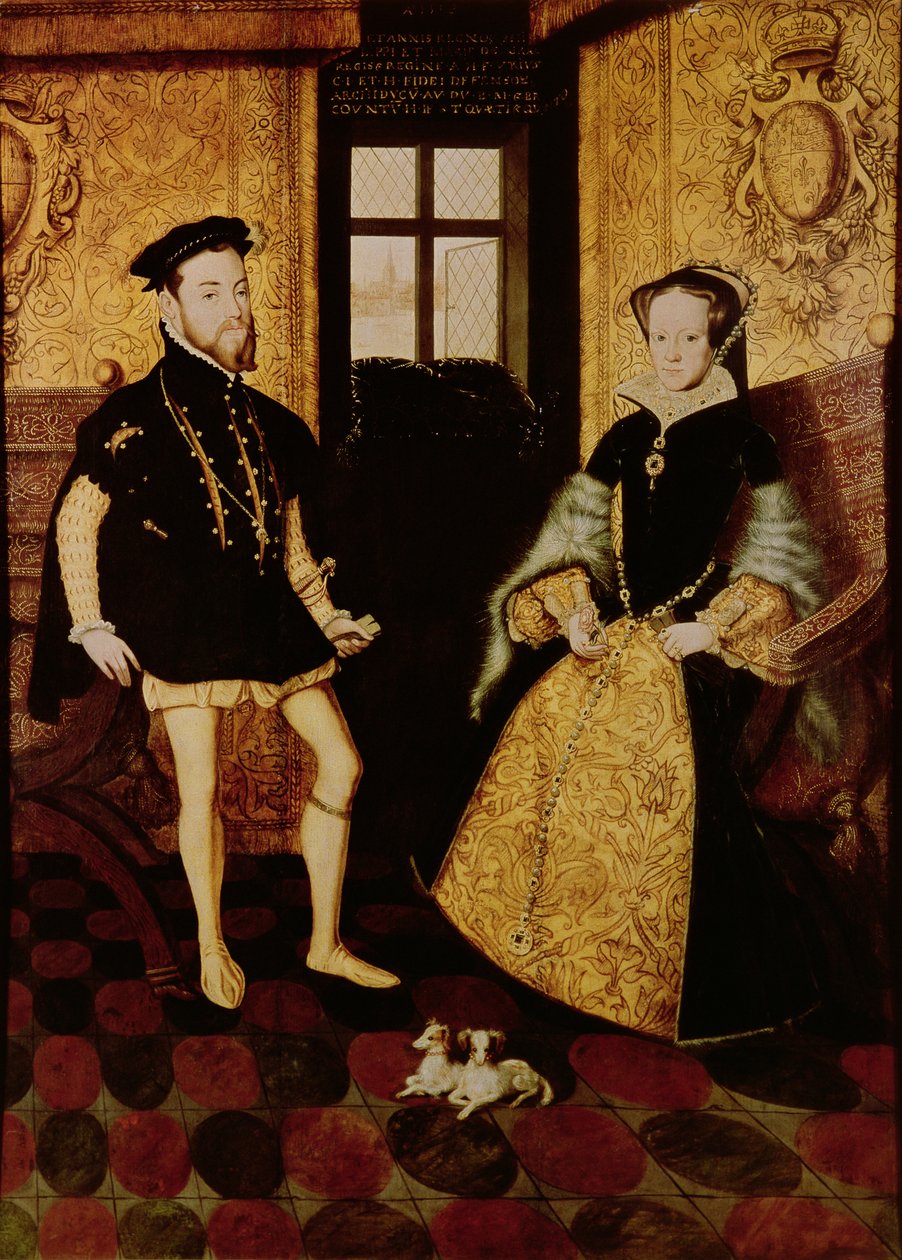 II. Fülöp és I. Mária, 1558 alkotó: Hans Eworth