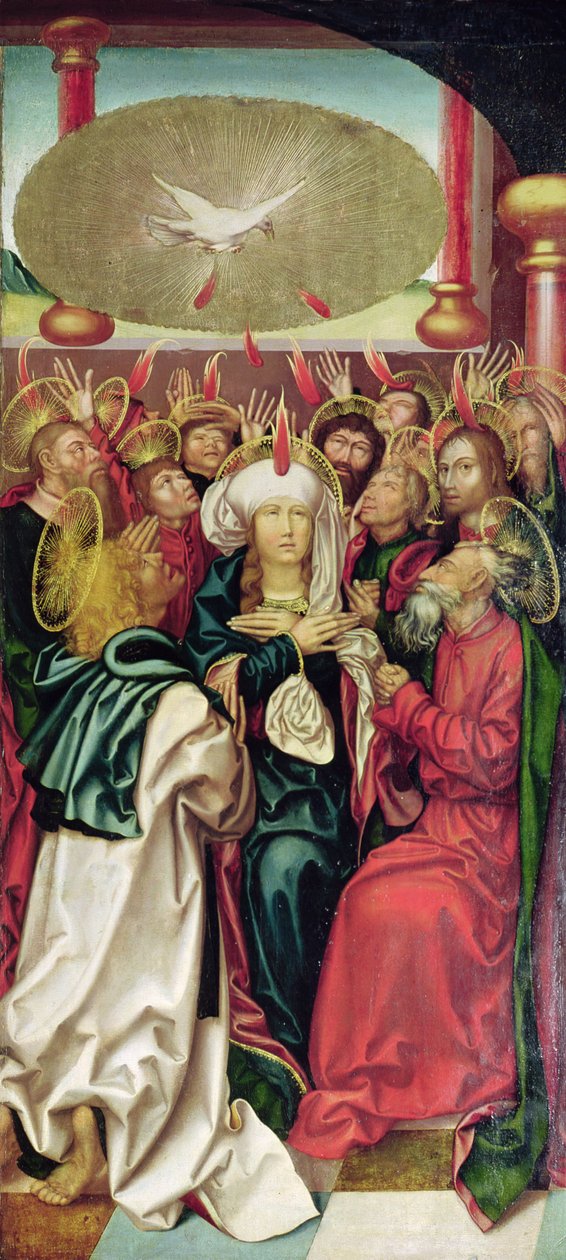 Bugnoni oltárkép: Pünkösd, 1507 körül alkotó: Hans Fries