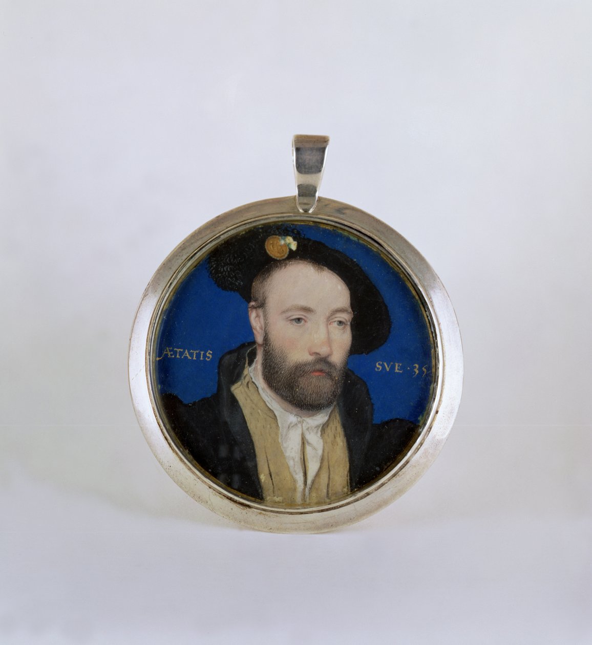 Ismeretlen ember, 1543 (guache, aranyozott kártya) alkotó: Hans Holbein der Jüngere