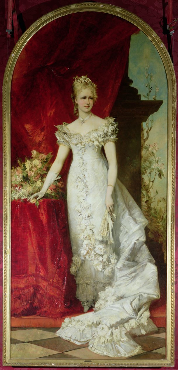Stephanie belga koronahercegnő, Rudolf osztrák koronaherceg hitvese (1858-89) alkotó: Hans Makart