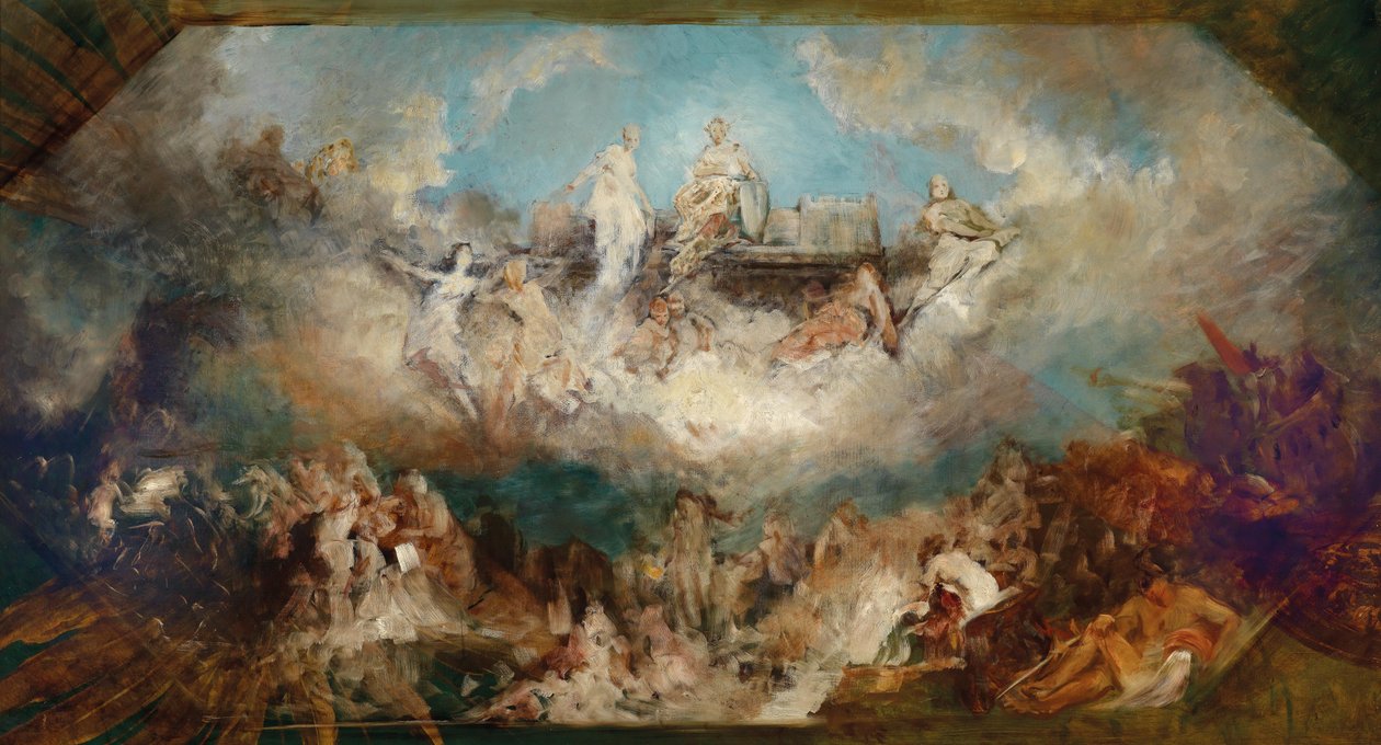 A Nibelungenhort elsüllyedése a Rajnában alkotó: Hans Makart
