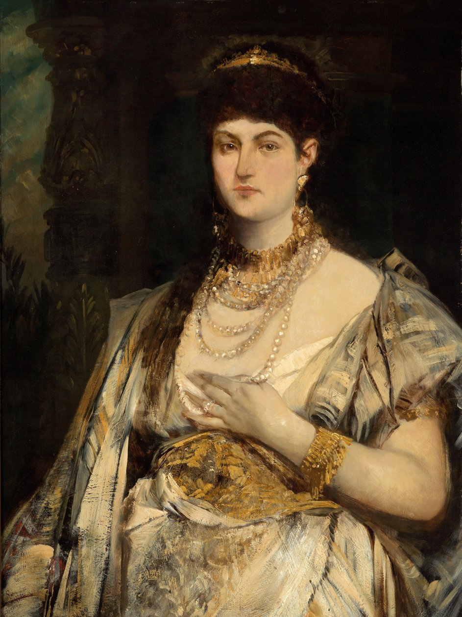 Mankiewicz Henriette portré alkotó: Hans Makart