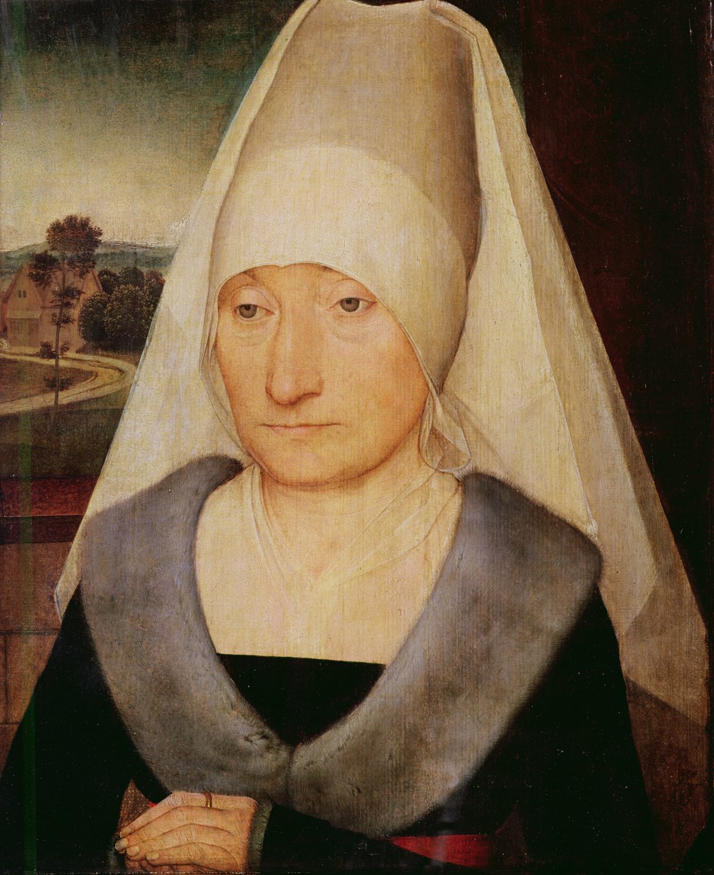 Egy öregasszony portréja alkotó: Hans Memling