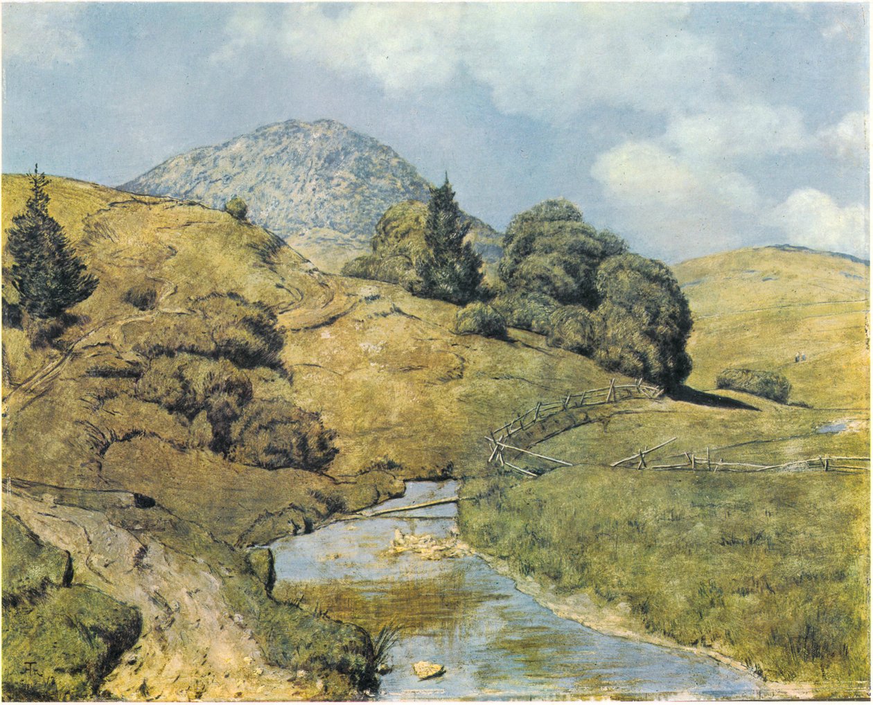 A Blössling Bernau közelében alkotó: Hans Thoma