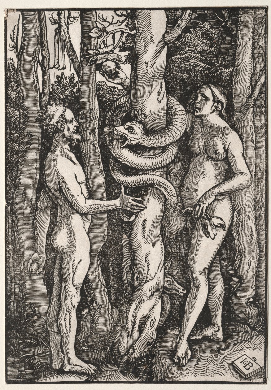 Ádám és Éva, c. 1514. alkotó: Hans Baldung