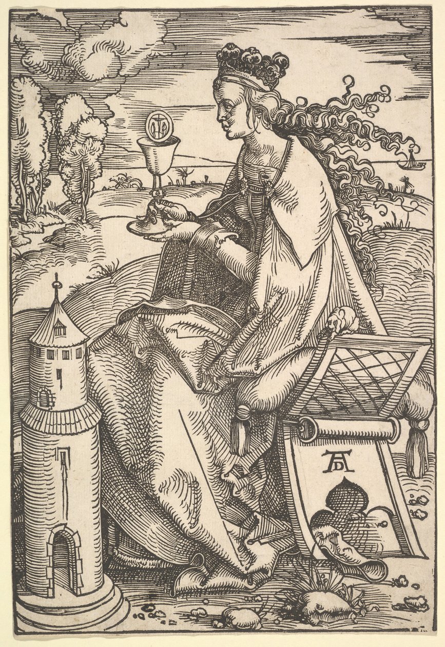 Utca. Barbara, kb. 1505. alkotó: Hans Baldung