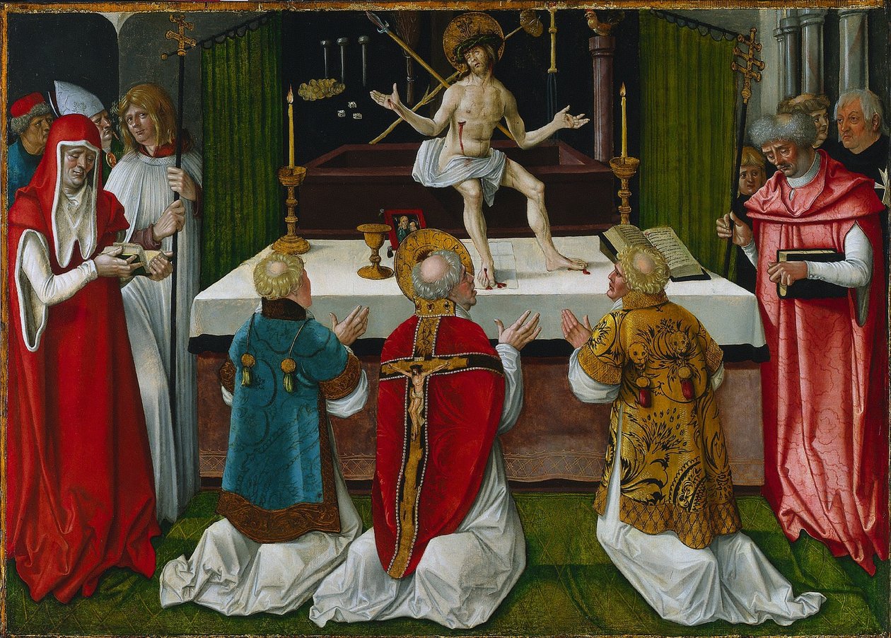 Szent Gergely miséje, 1511. alkotó: Hans Baldung