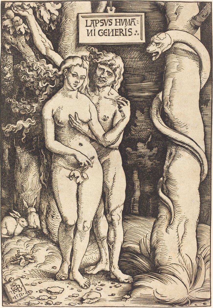 Ádám és Éva, 1511 alkotó: Hans Baldung Grien