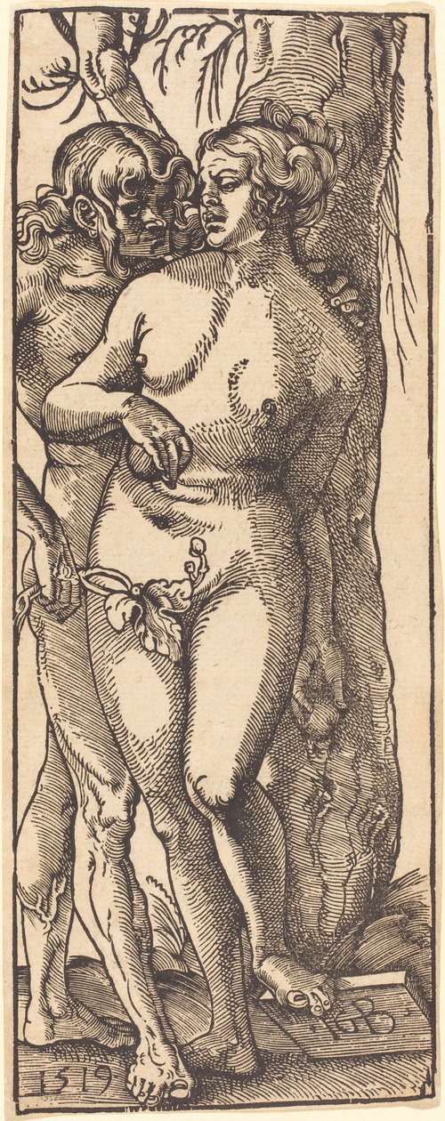 Ádám és Éva, 1519 alkotó: Hans Baldung Grien