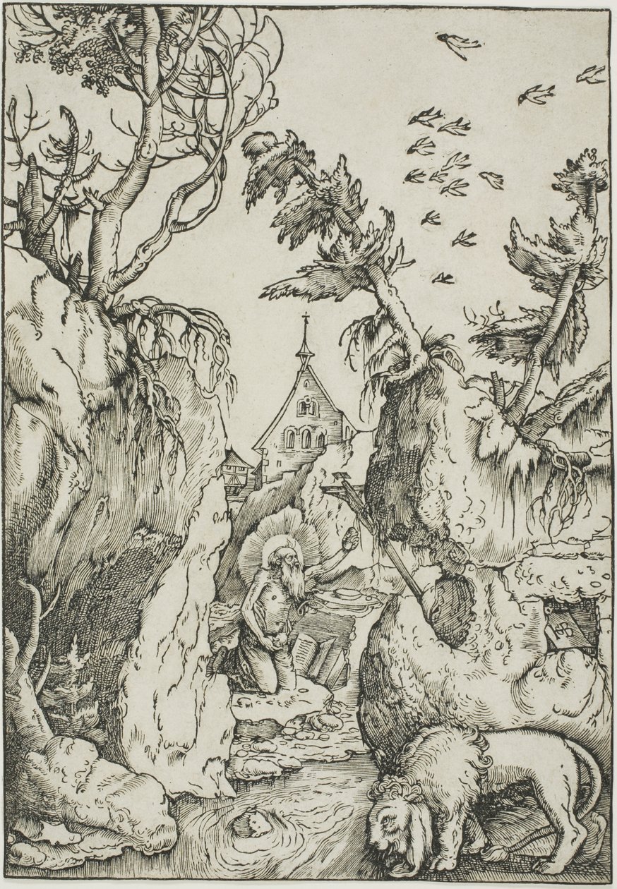 Szent Jeromos a vadonban alkotó: Hans Baldung Grien