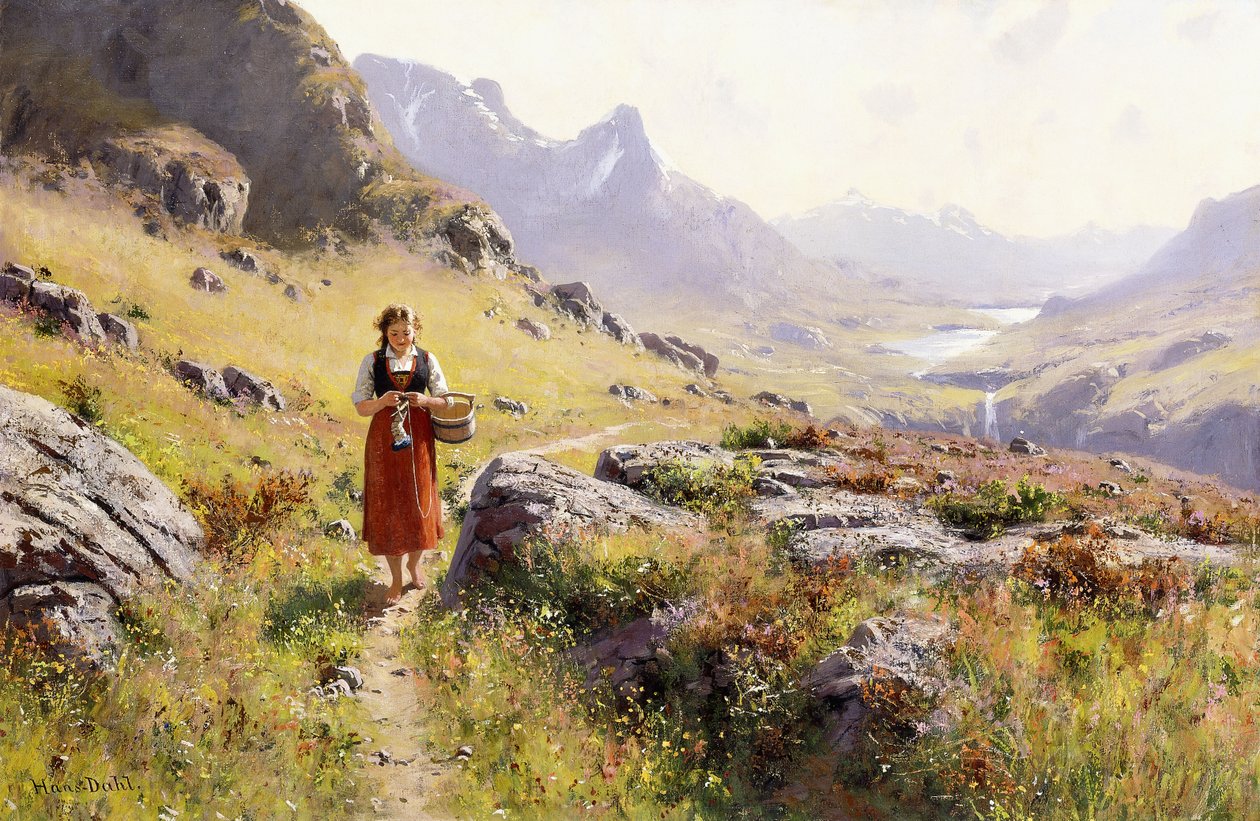 Kötés norvég tájban alkotó: Hans Dahl