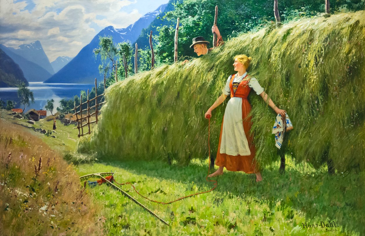 Nyári epizód (olaj, vászon) alkotó: Hans Dahl