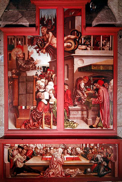 Szent Antal oltárképe, 1506 alkotó: Hans Fries