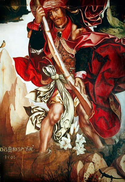 Szent Kristóf, 1503 alkotó: Hans Fries