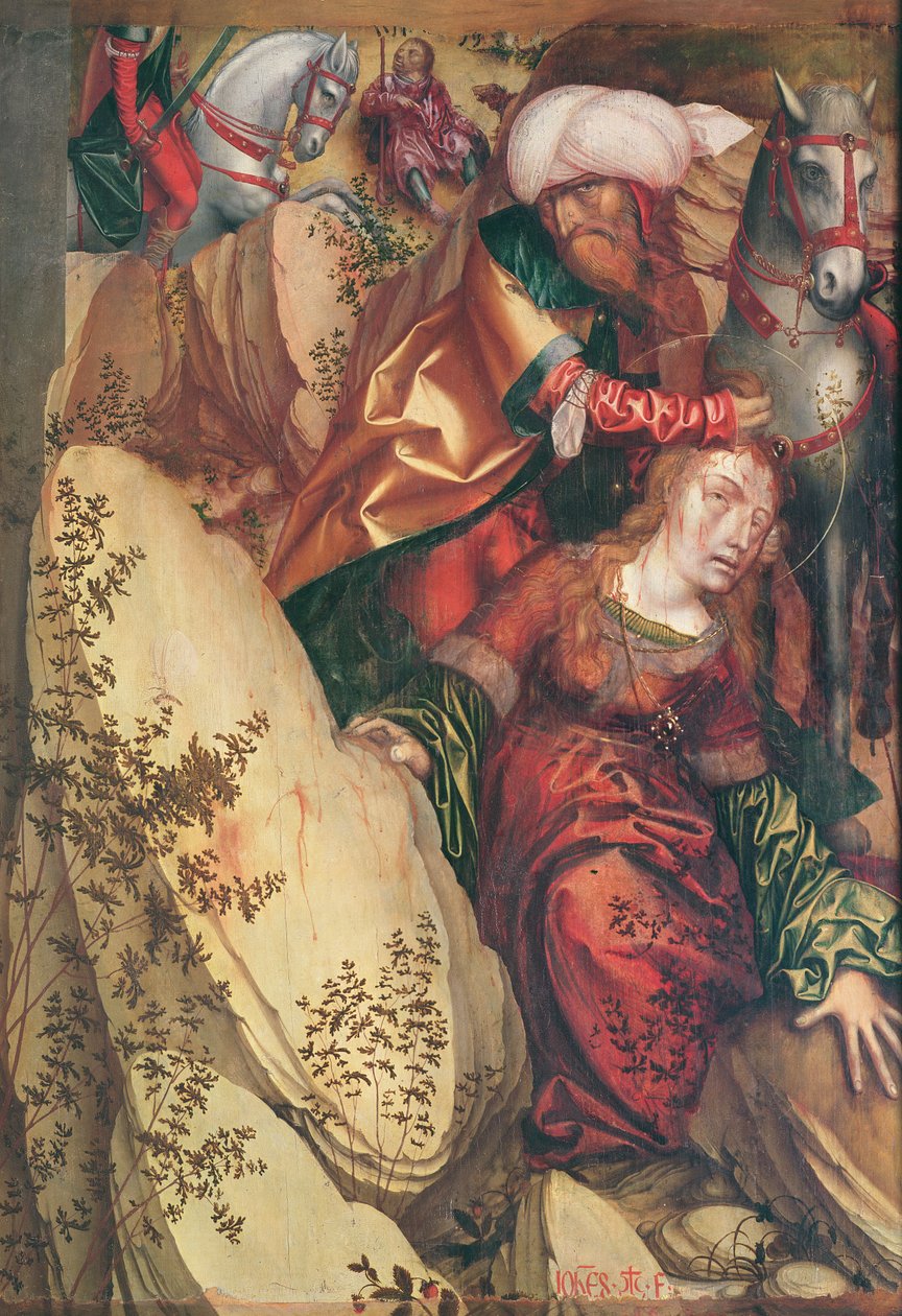 Szent Borbála vértanúsága, 1503 alkotó: Hans Fries