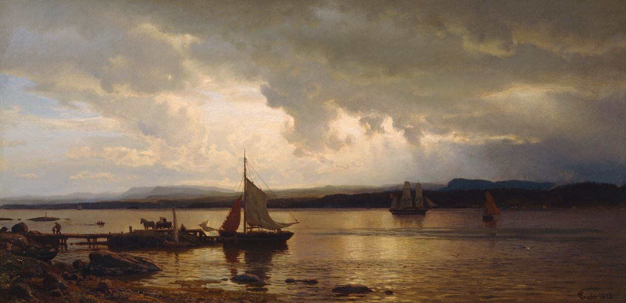 Oslo fjordból alkotó: Hans Gude