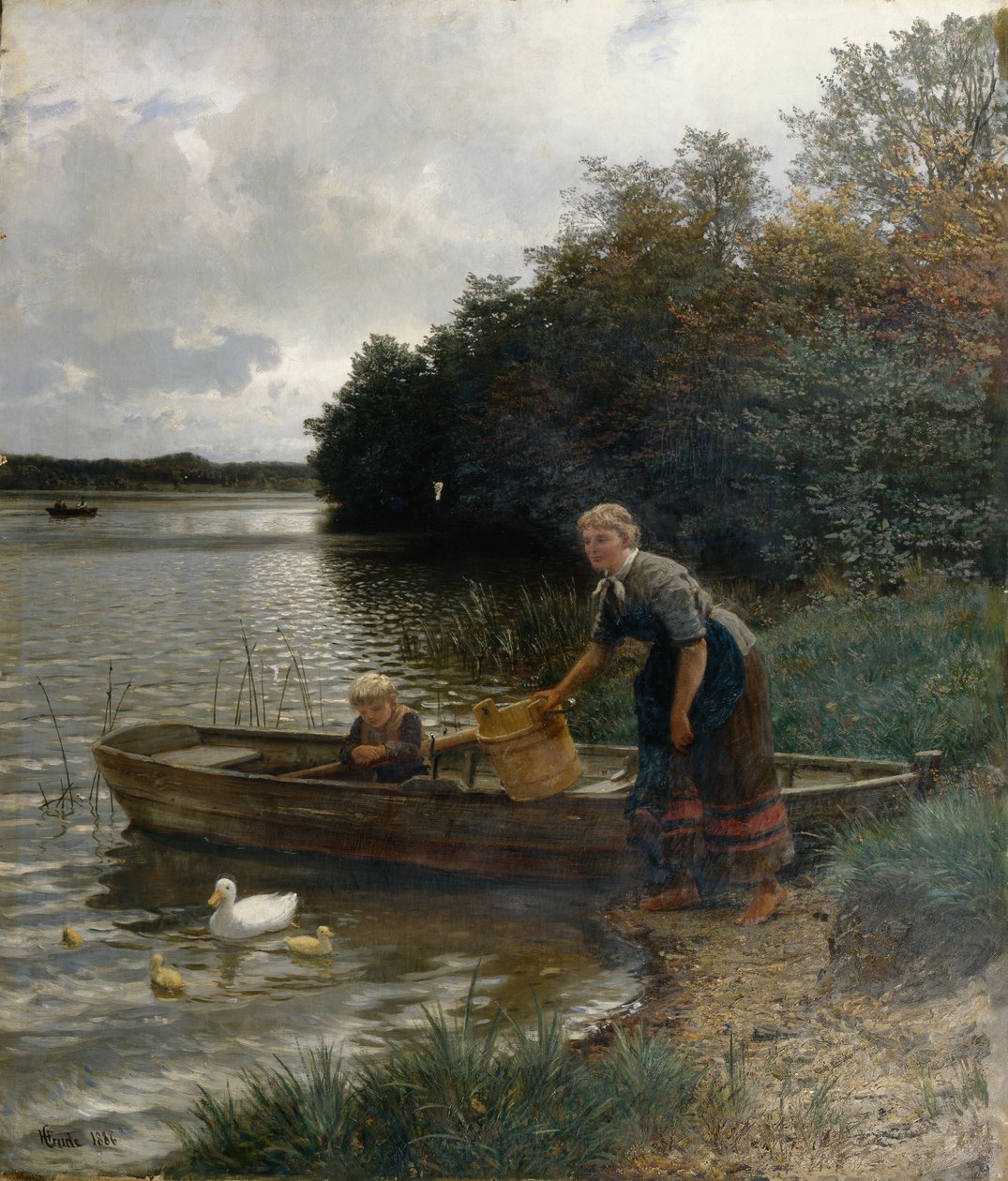 Idill a Wolgastsee-ben alkotó: Hans Gude